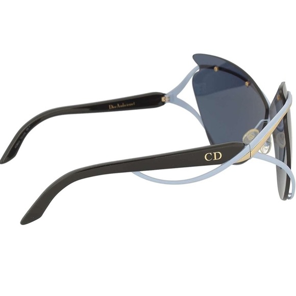 AUTHENTIC 🆕DIOR* AUDACIEUSE1 BLACK GOLD BLUE SUNGLASSES BUNDLE - Picture 5 of 13